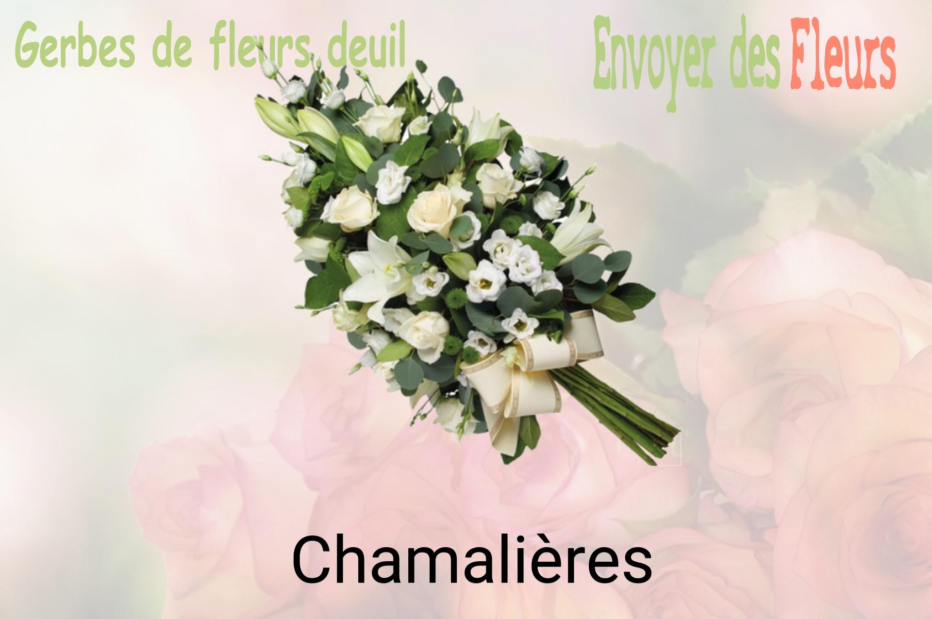 Gerbe de fleurs de deuil livrée à Chamalières